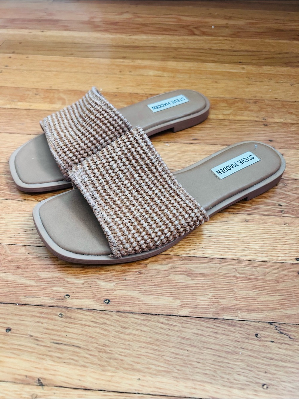 Steve Madden slides size 7.5 WORN ONCE